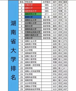 长沙大学排名多少分