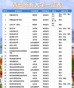 青岛在校大学数量多少所