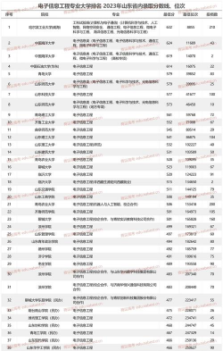 信息专业学院排名山东
