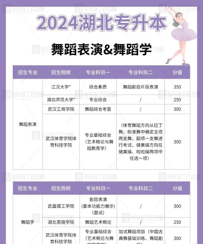 湖北开设舞蹈表演专业的专科排名